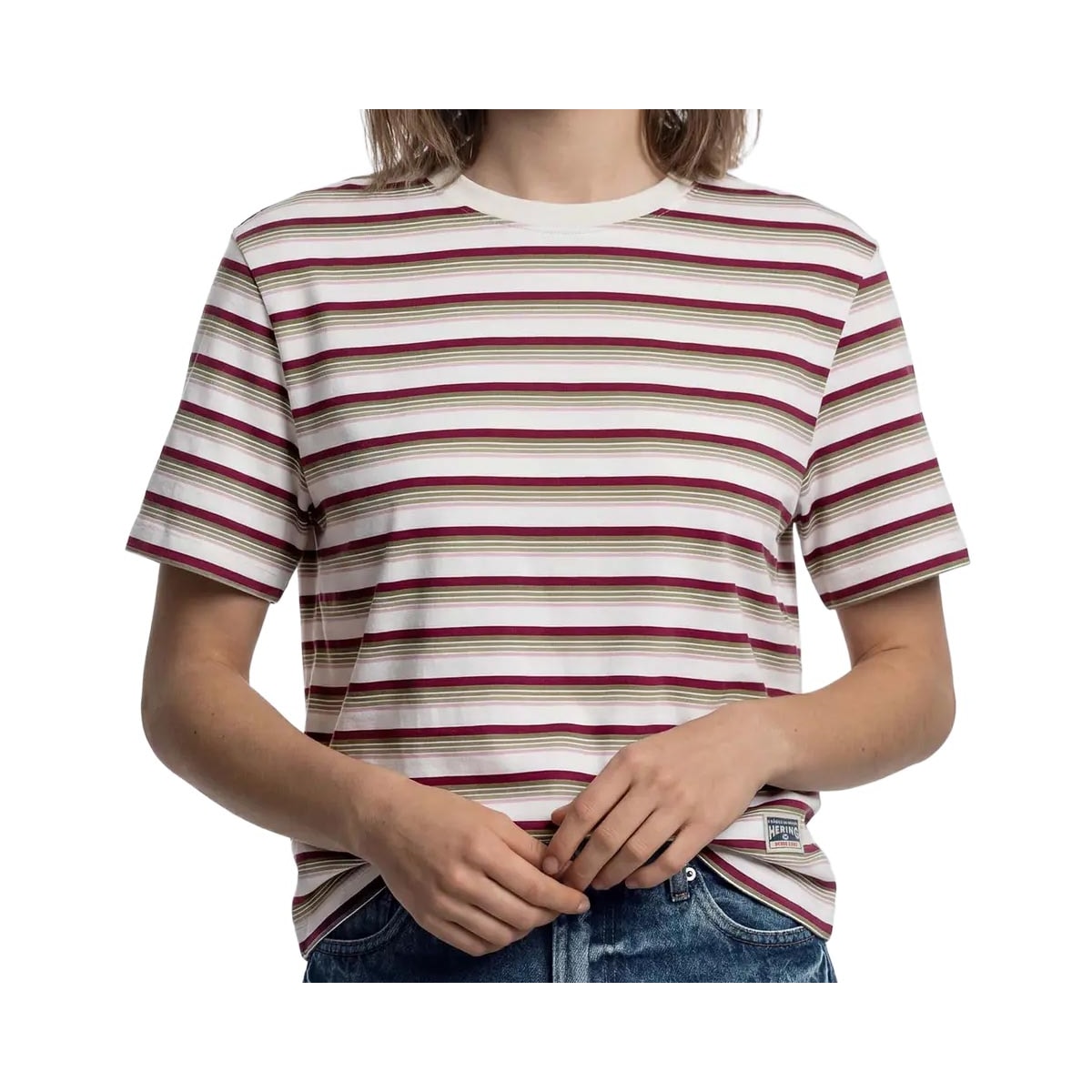 Blusa Hering Box Listrada 4H7C Branco Blusa Hering Box Listrada 4H7C Branco