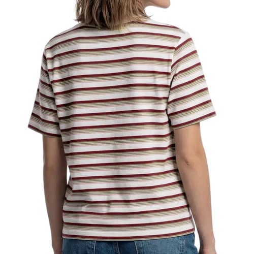 Detalhe - Blusa Hering Box Listrada 4H7C Branco