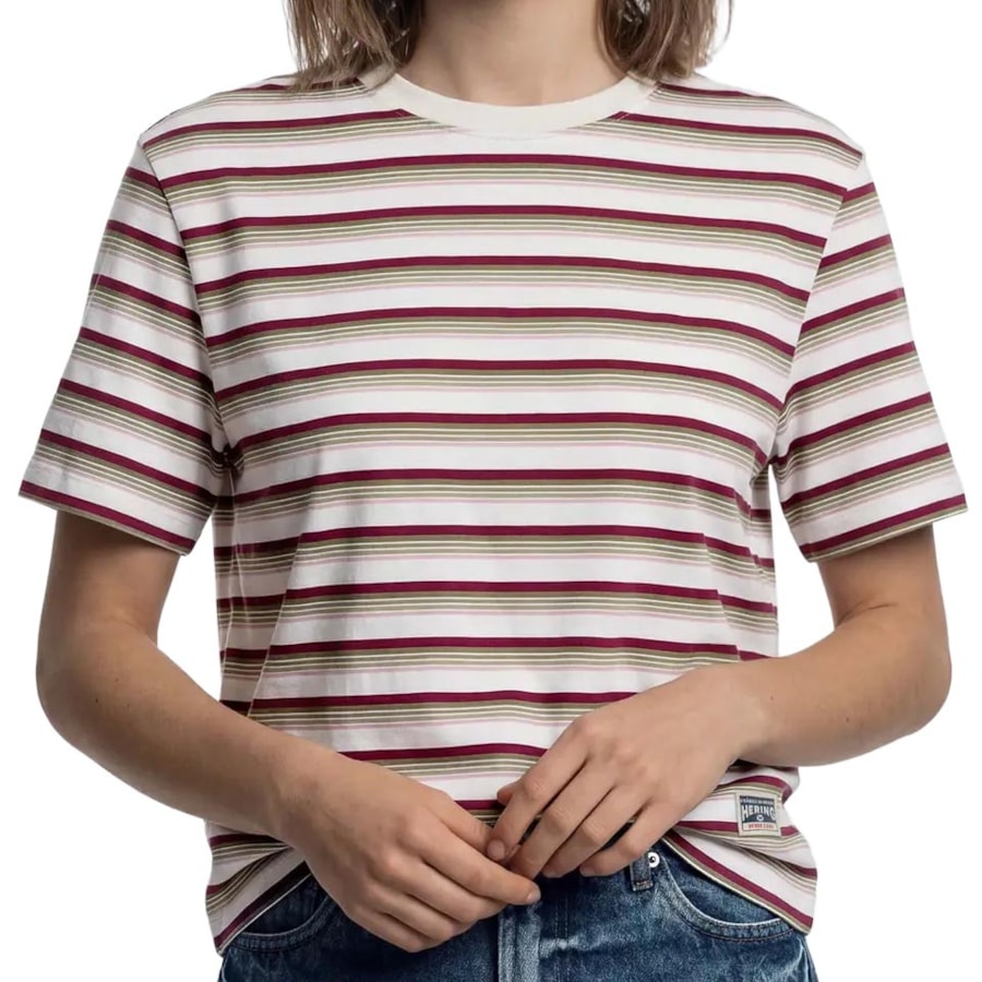 Blusa Hering Box Listrada 4H7C Branco Blusa Hering Box Listrada 4H7C Branco