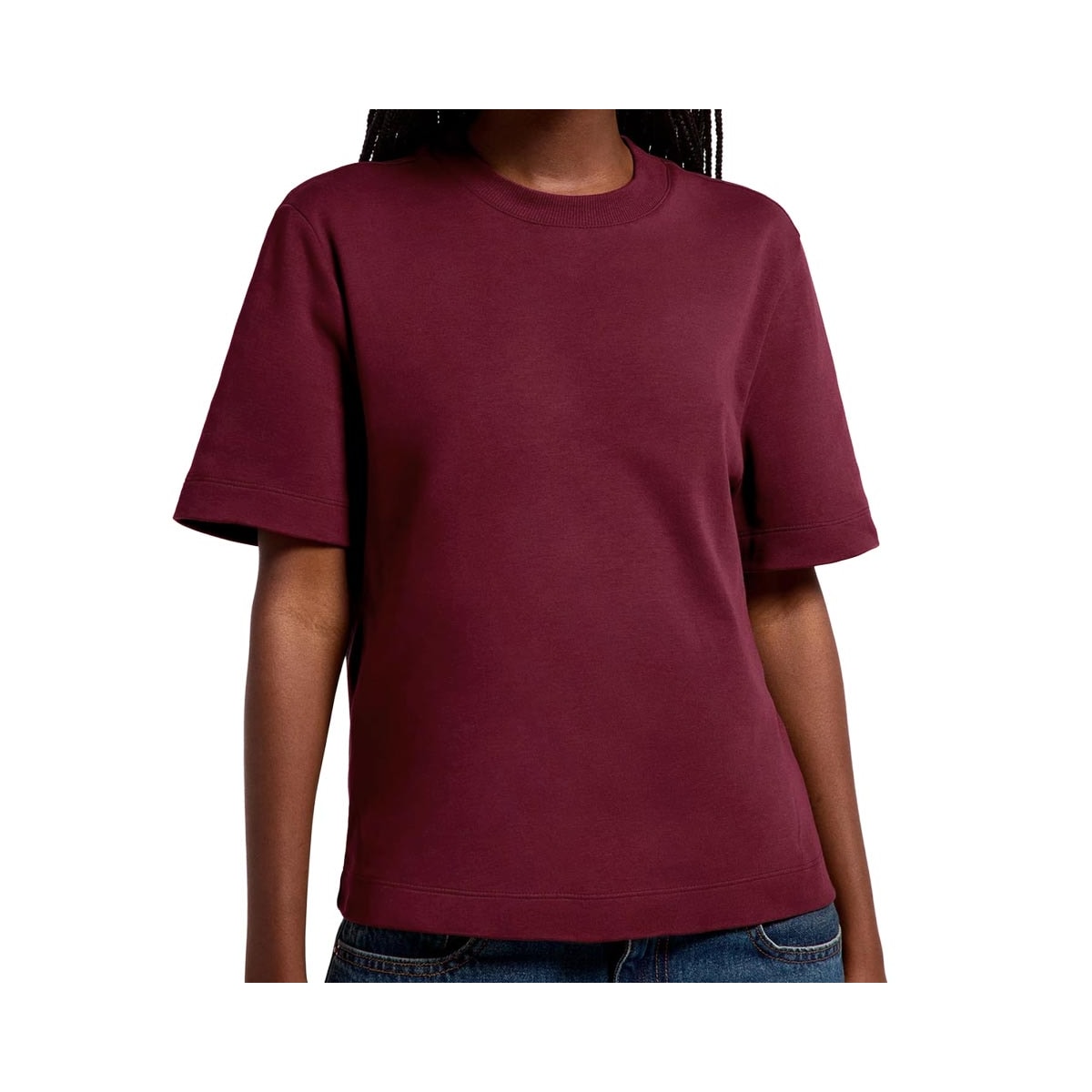 Blusa Hering De Malha Meia Manga 4H2V Marsala
