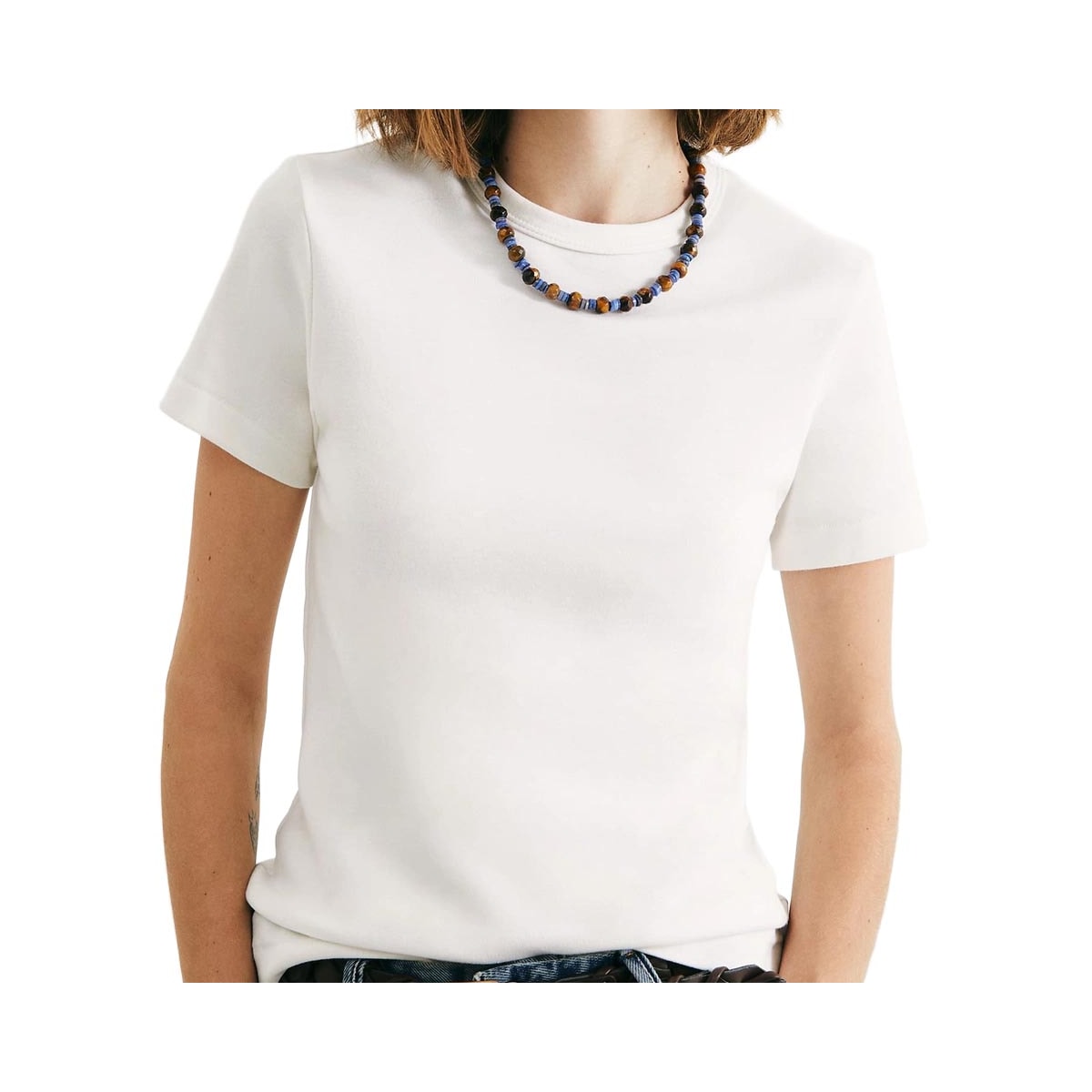 Blusa Hering De Malha Meia Manga 4H7A Branco Off Blusa Hering De Malha Meia Manga 4H7A Branco Off