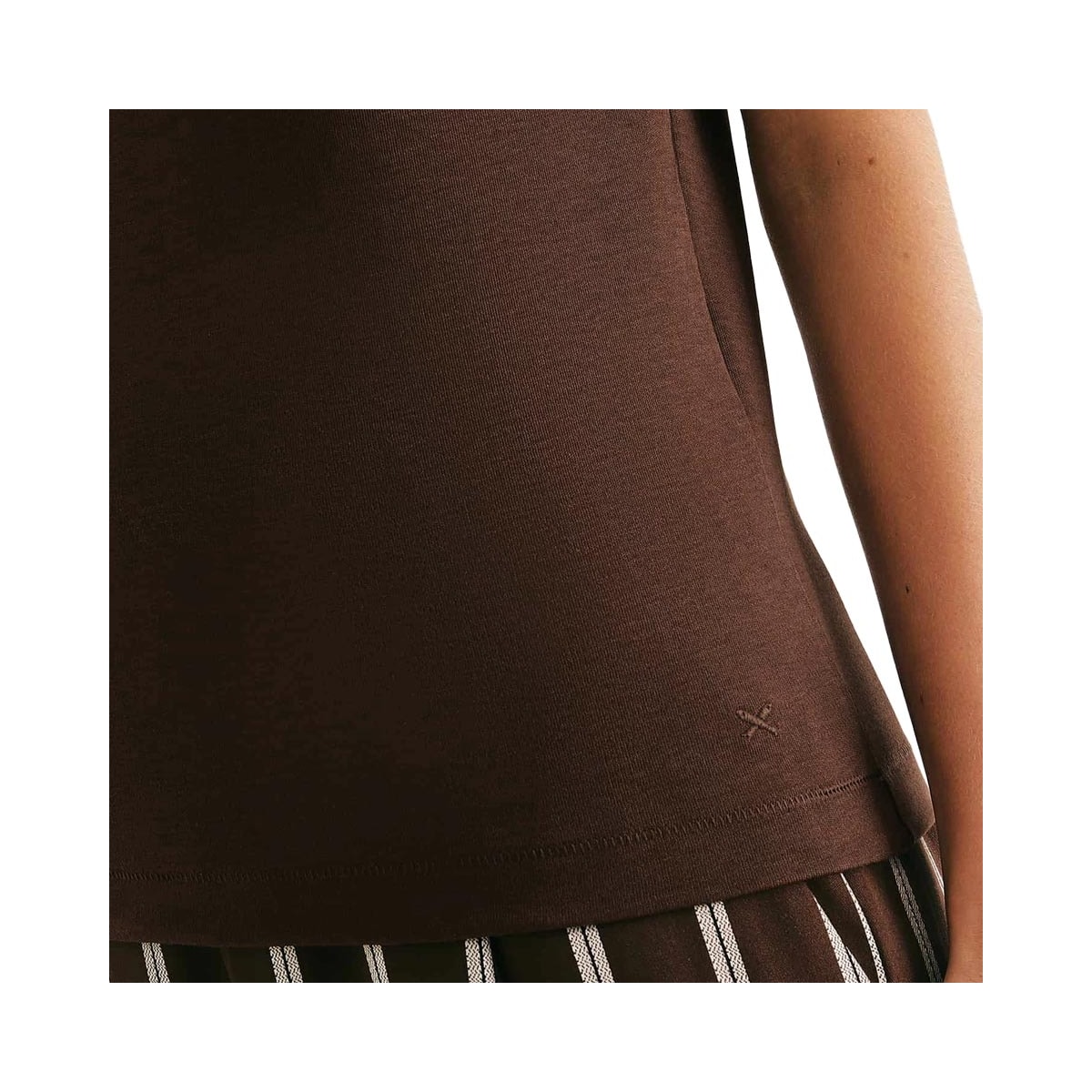 Blusa Hering De Malha Meia Manga 4H7a Marrom Medio