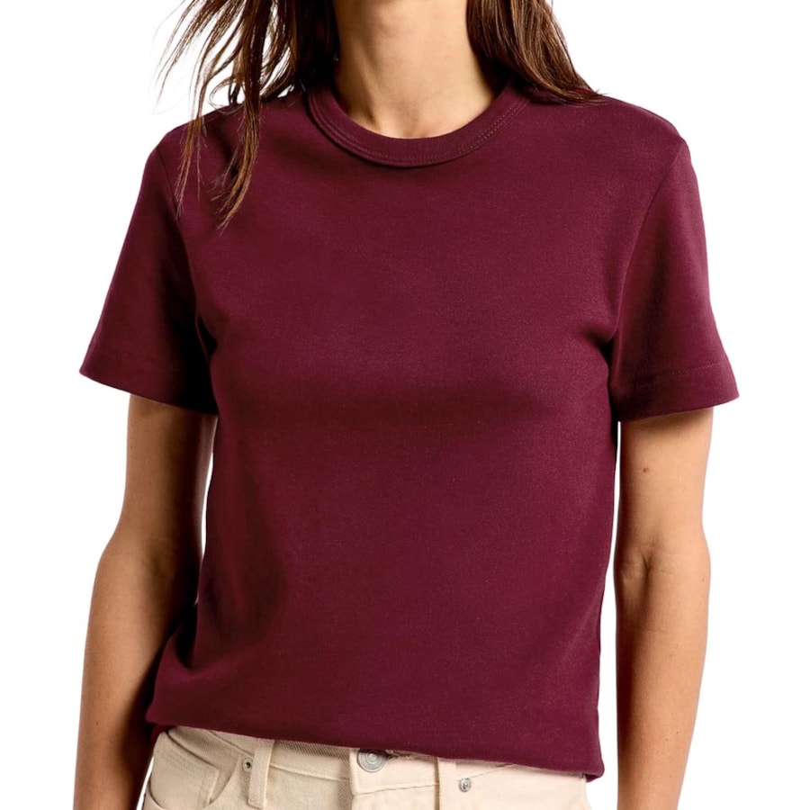 Blusa Hering De Malha Meia Manga 4H7A Marsala Blusa Hering De Malha Meia Manga 4H7A Marsala