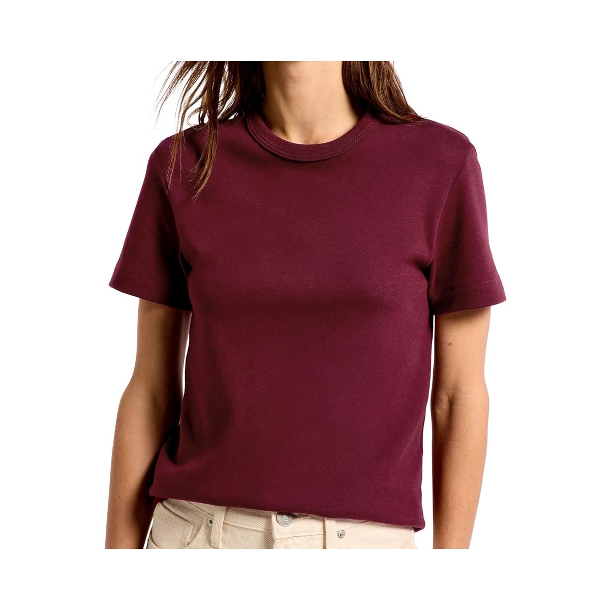 Blusa Hering De Malha Meia Manga 4H7A Marsala Blusa Hering De Malha Meia Manga 4H7A Marsala