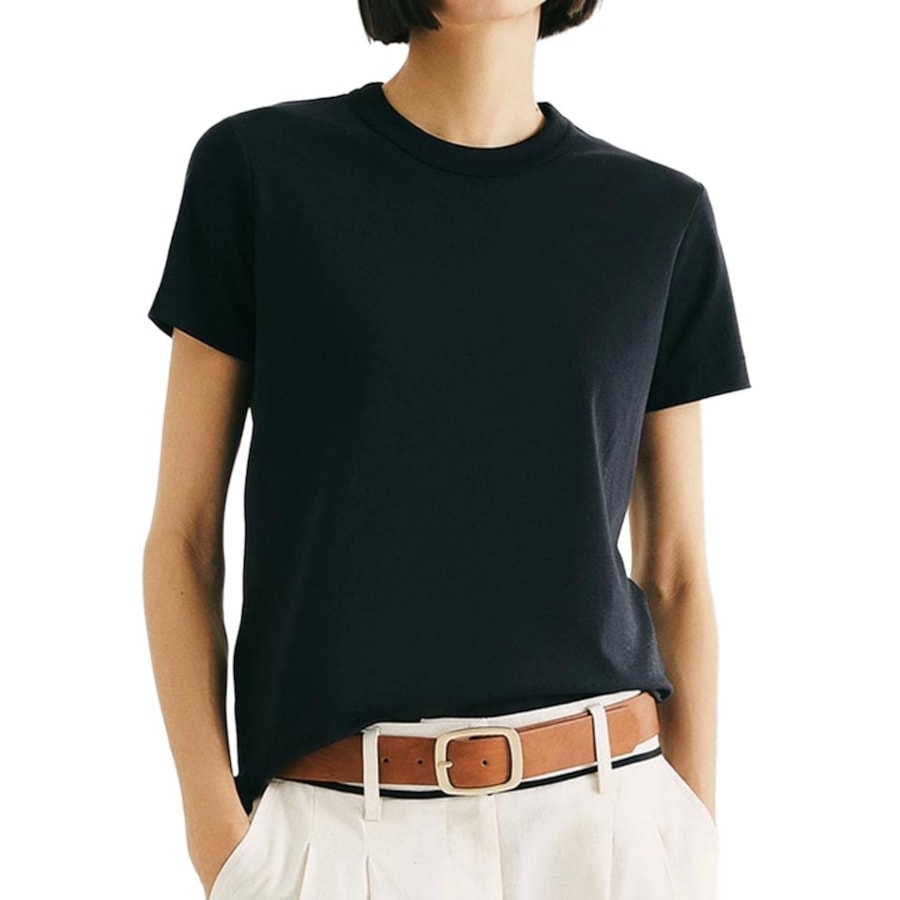 Blusa Hering De Malha Meia Manga 4H7a Preta Blusa Hering De Malha Meia Manga 4H7a Preta