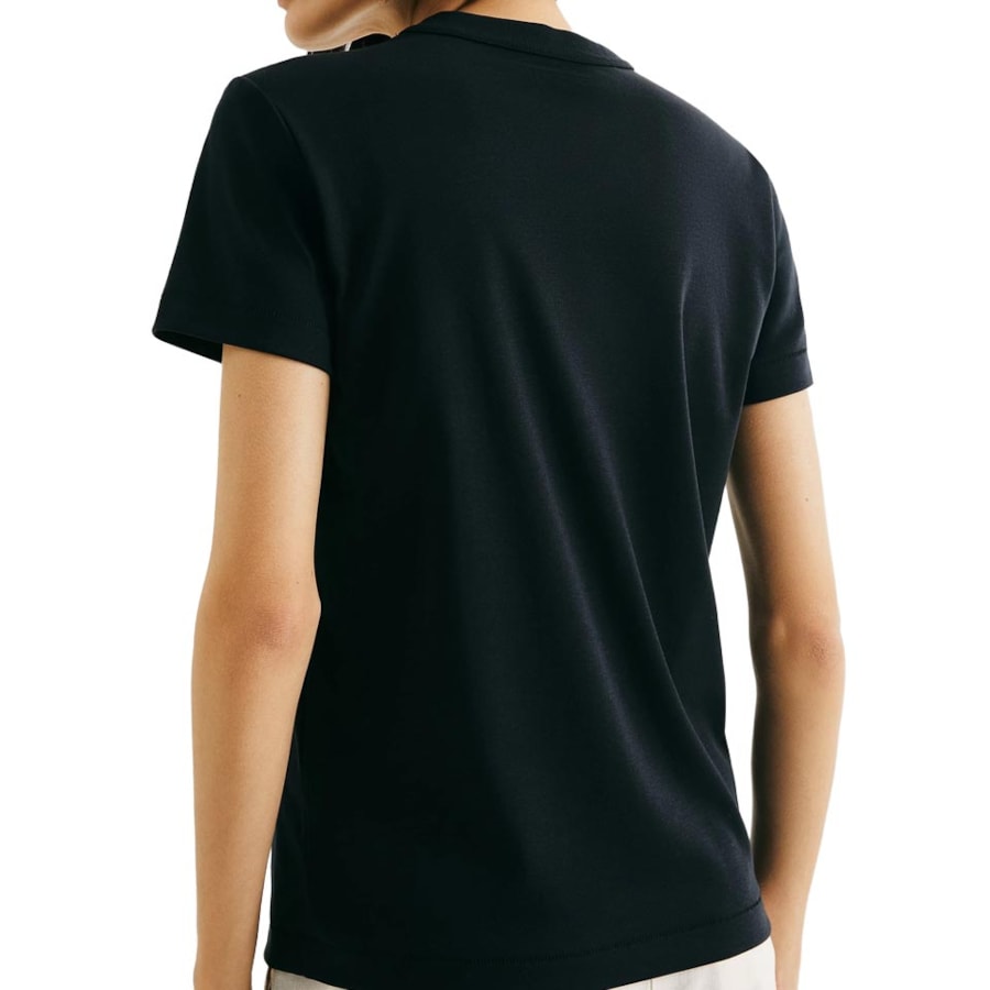 Blusa Hering De Malha Meia Manga 4H7a Preta