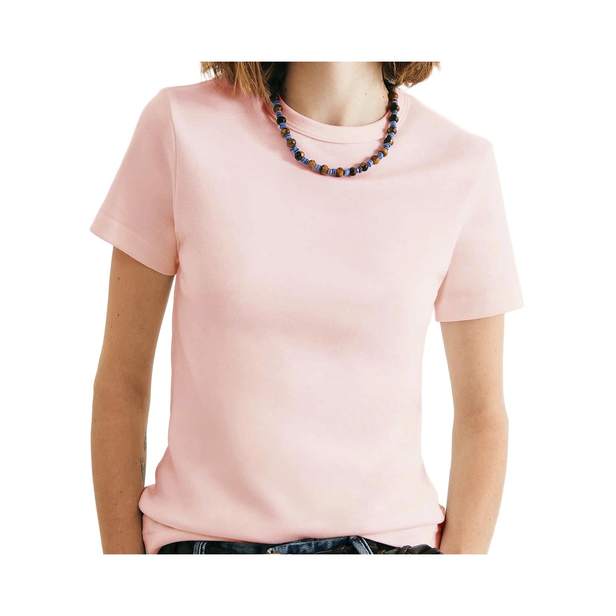 Blusa Hering De Malha Meia Manga 4H7a Rosa