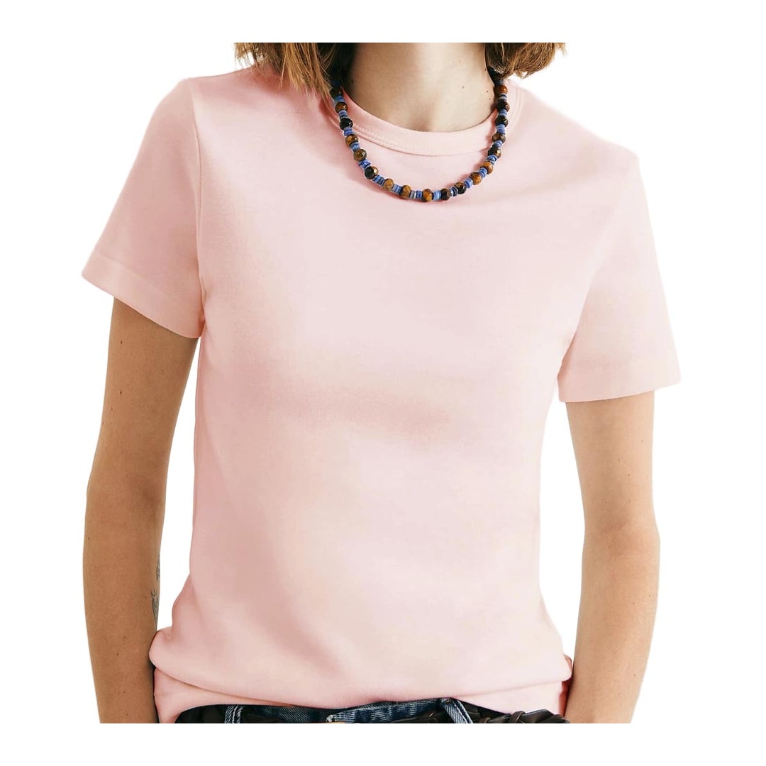 Blusa Hering De Malha Meia Manga 4H7a Rosa