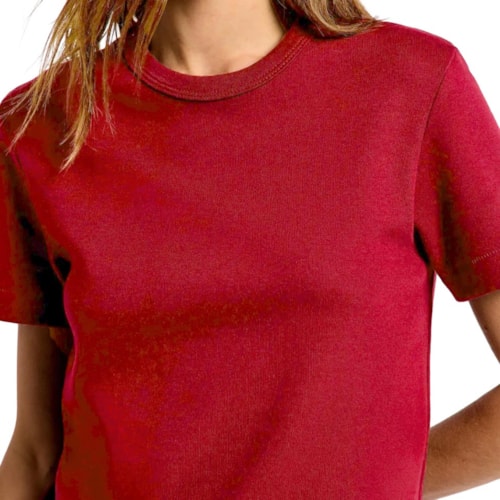 Blusa Hering De Malha Meia Manga 4H7A Vermelho