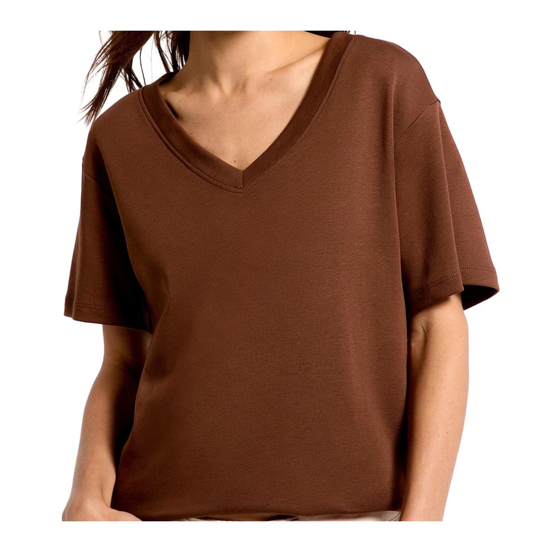 Blusa Hering De Malha Meia Manga 4H87 Chocolate