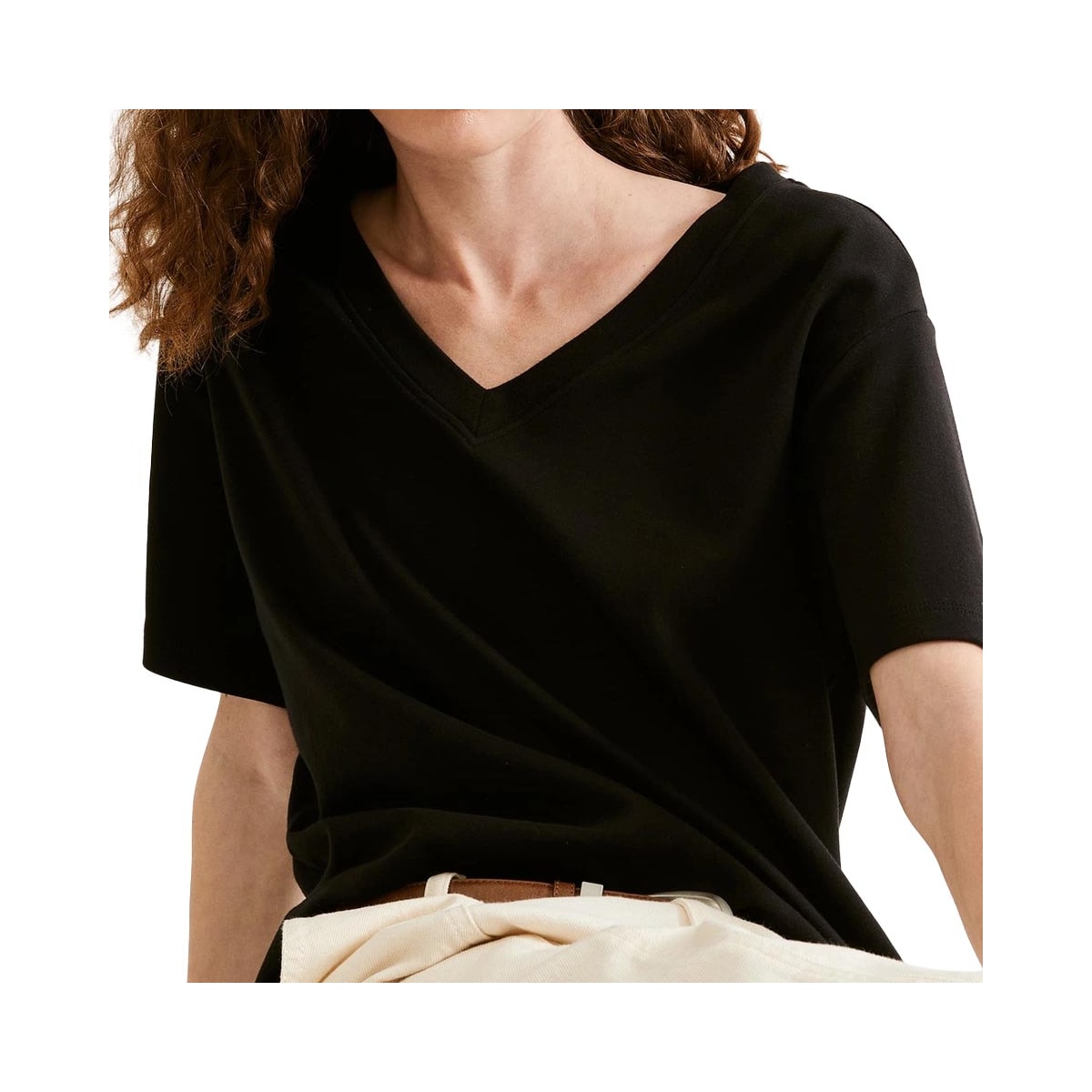 Blusa Hering De Malha Meia Manga 4H87 Preta Blusa Hering De Malha Meia Manga 4H87 Preta