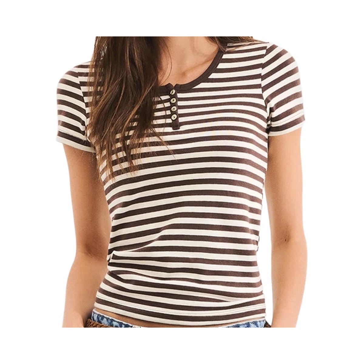 Blusa Hering De Malha Meia Manga 4H9y Chocolate Blusa Hering De Malha Meia Manga 4H9y Chocolate