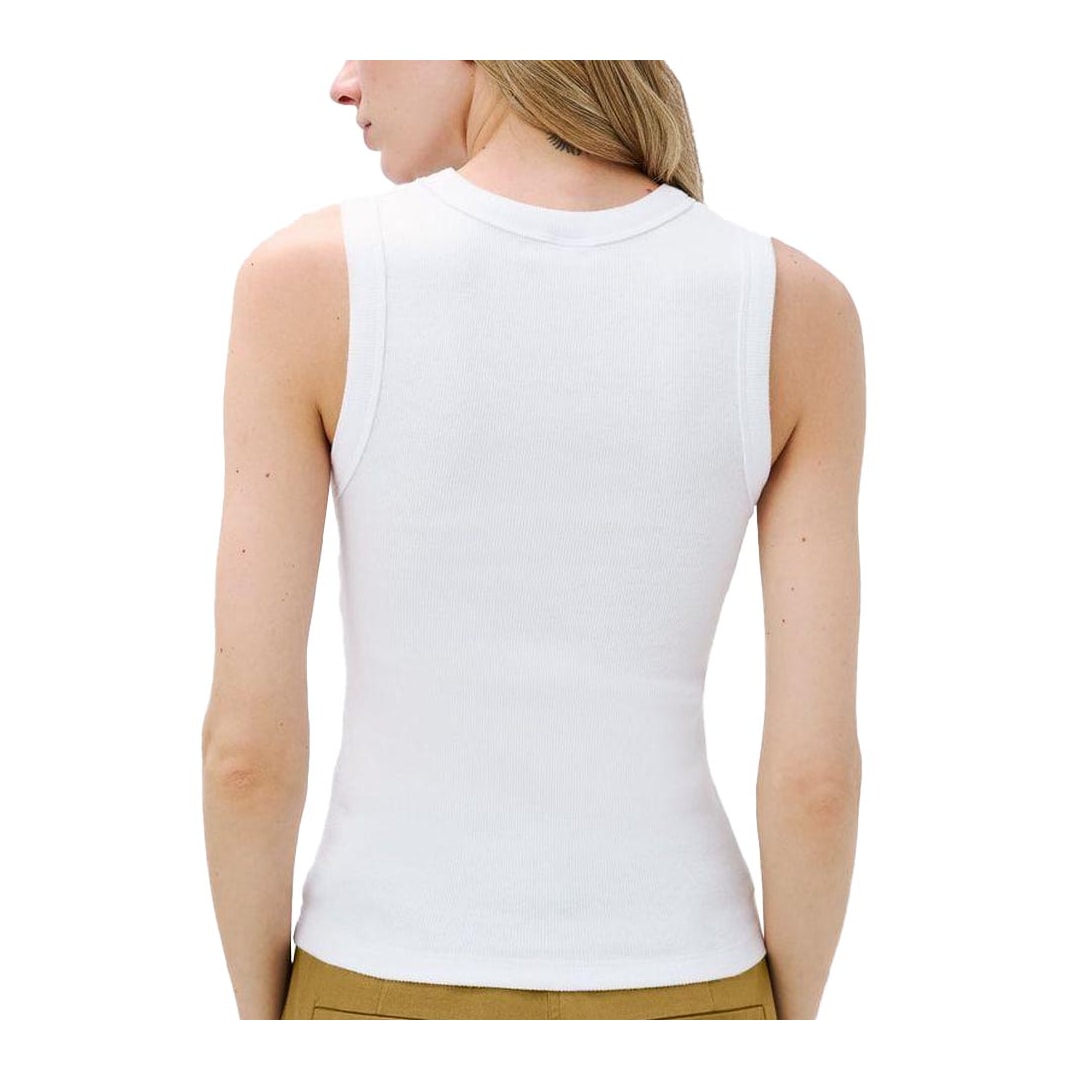 Blusa Hering De Malha Sem Manga 4Al6 Branca