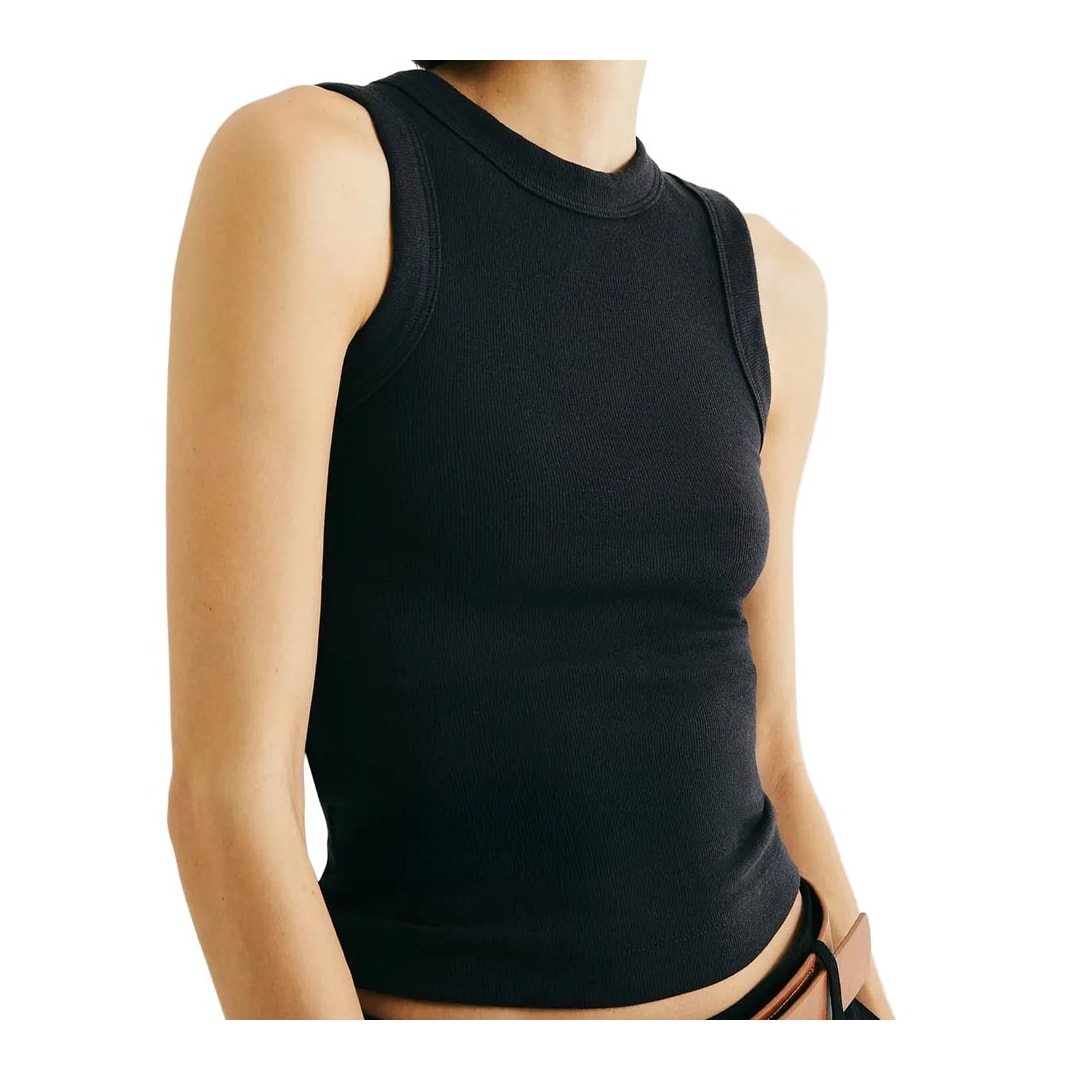 Blusa Hering De Malha Sem Manga 4Al6 Preto Blusa Hering De Malha Sem Manga 4Al6 Preto