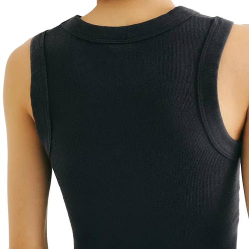 Detalhe - Blusa Hering De Malha Sem Manga 4Al6 Preto