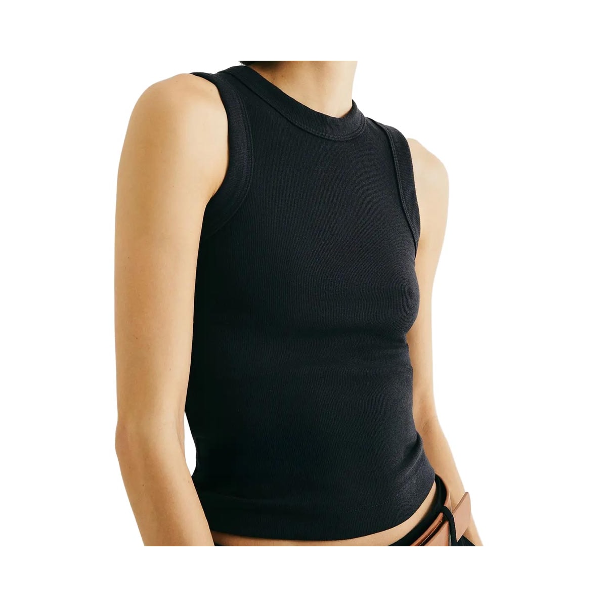 Blusa Hering De Malha Sem Manga 4Al6 Preto Blusa Hering De Malha Sem Manga 4Al6 Preto