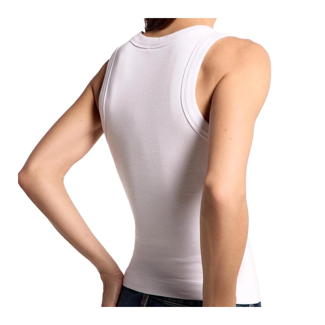 Blusa Hering De Malha Sem Manga 4Any Branco Blusa Hering De Malha Sem Manga 4Any Branco