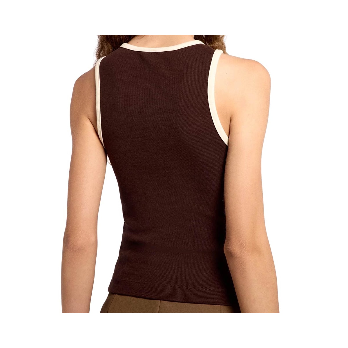 Blusa Hering De Malha Sem Manga 4Ap9 Marrom Blusa Hering De Malha Sem Manga 4Ap9 Marrom