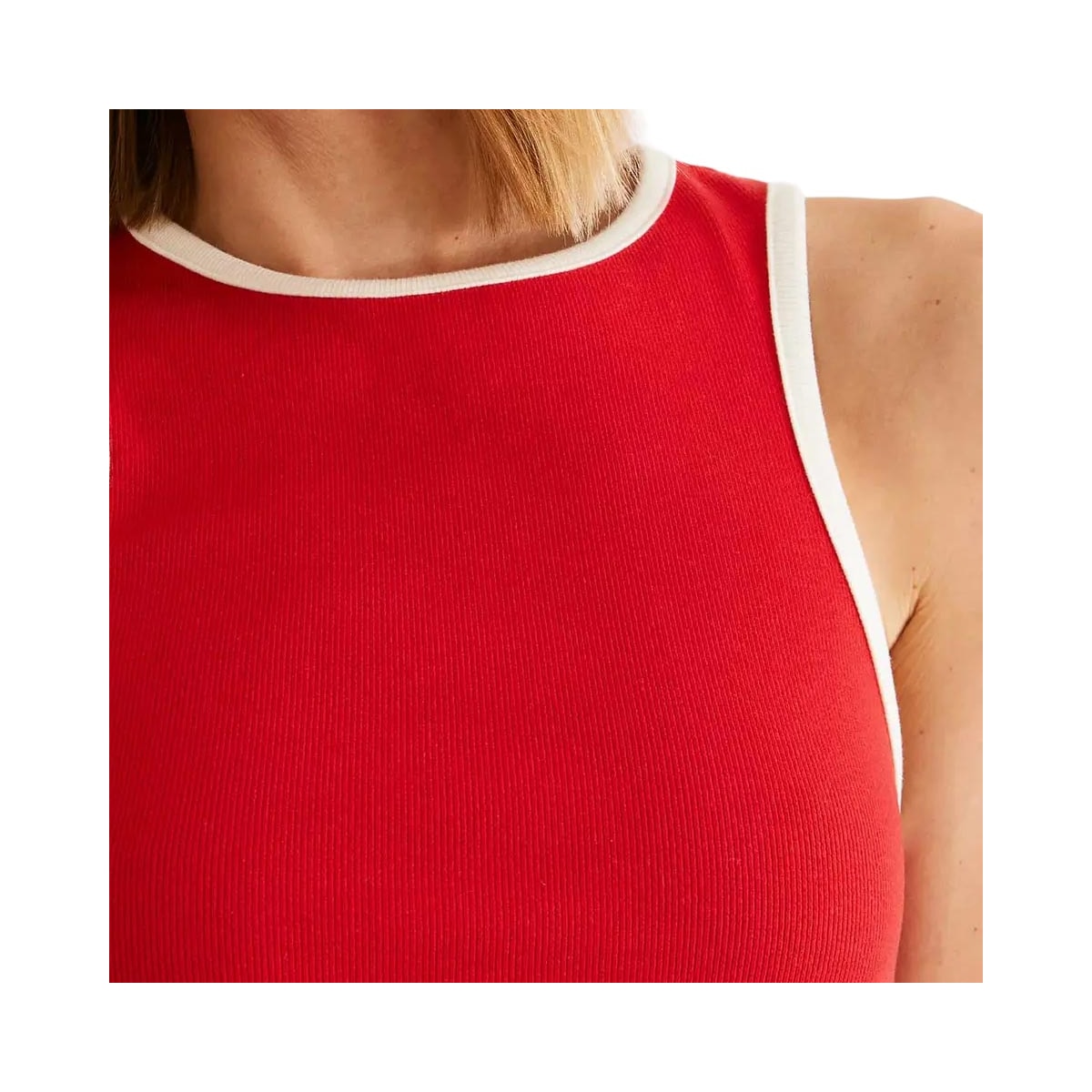 Blusa Hering De Malha Sem Manga 4Ap9 Vermelho Blusa Hering De Malha Sem Manga 4Ap9 Vermelho