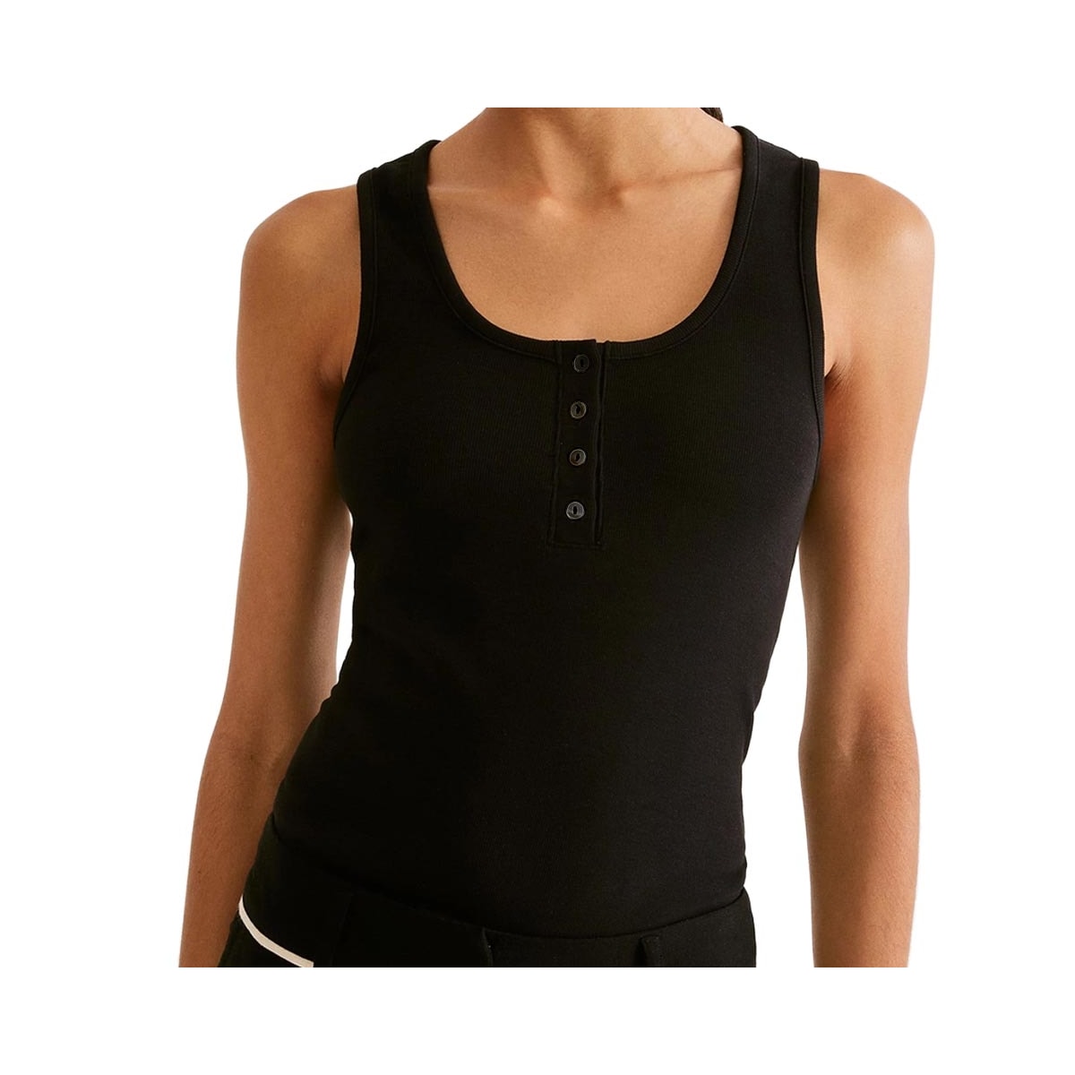 Blusa Hering De Malha Sem Manga 4Aqq Preto Blusa Hering De Malha Sem Manga 4Aqq Preto