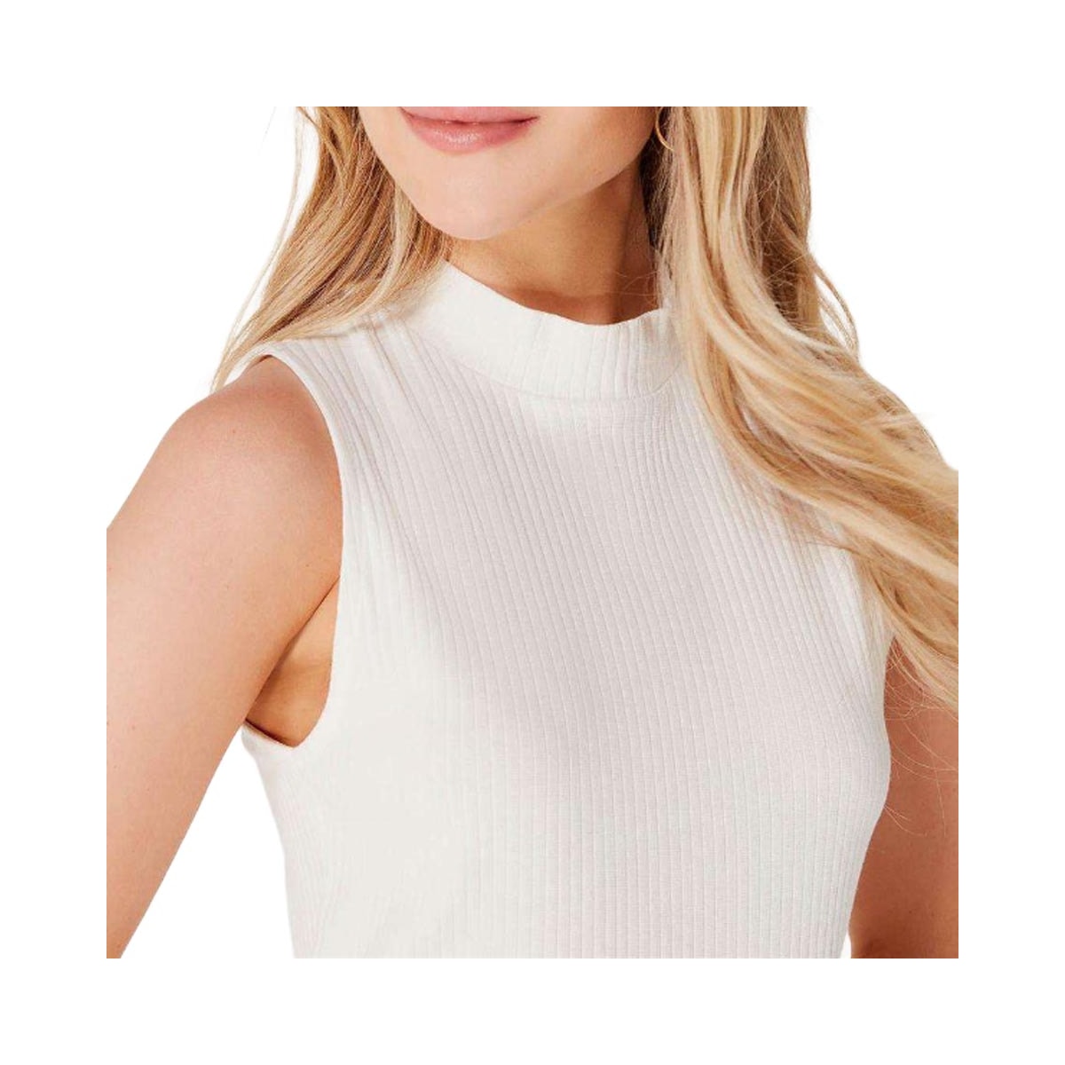 Blusa Hering De Malha Sem Manga 4Atc Branco Blusa Hering De Malha Sem Manga 4Atc Branco