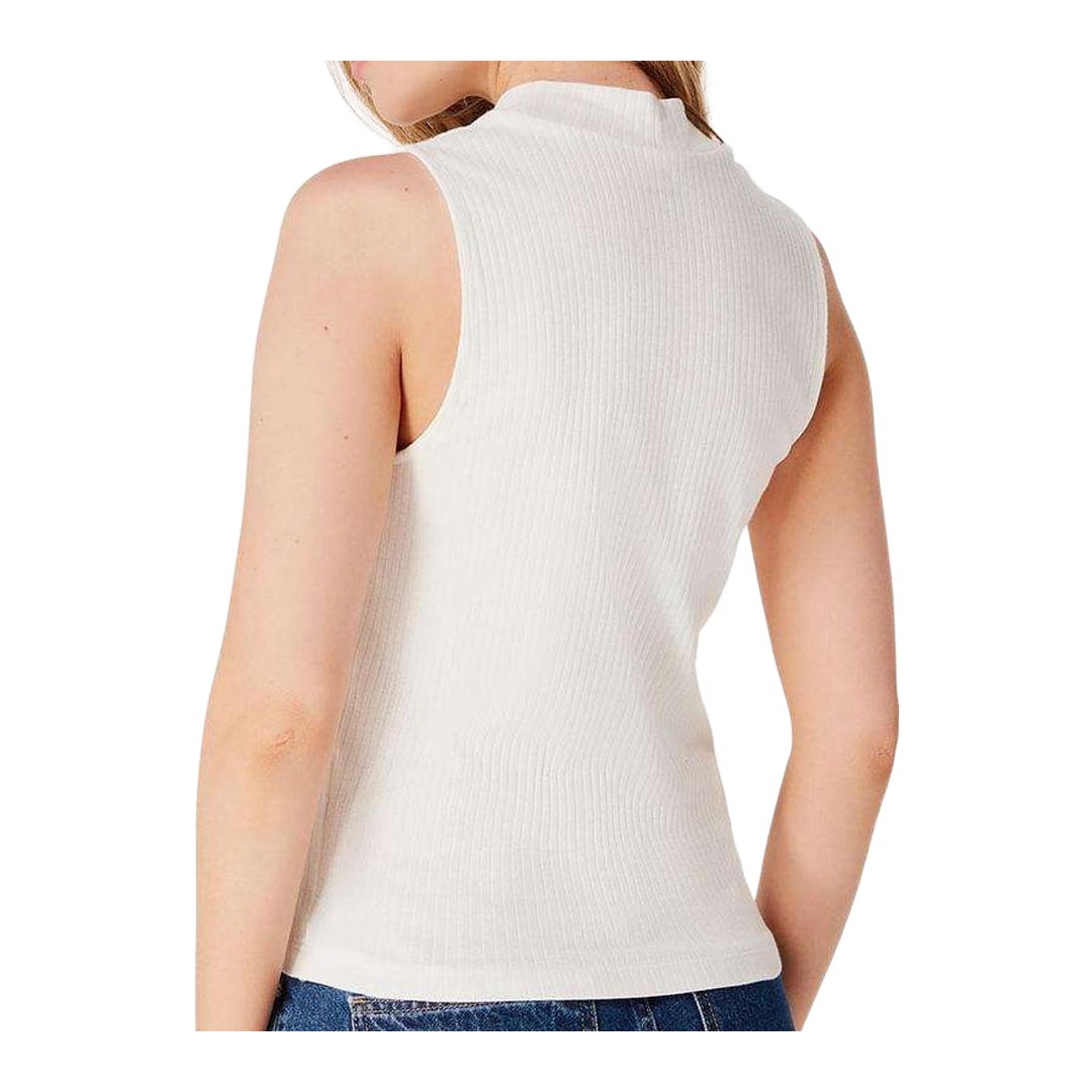 Blusa Hering De Malha Sem Manga 4Atc Branco Blusa Hering De Malha Sem Manga 4Atc Branco