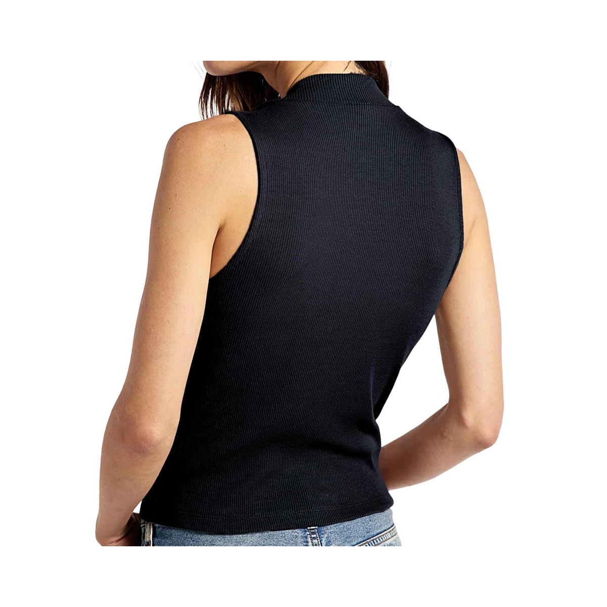 Blusa Hering De Malha Sem Manga 4ATC Preto Blusa Hering De Malha Sem Manga 4ATC Preto