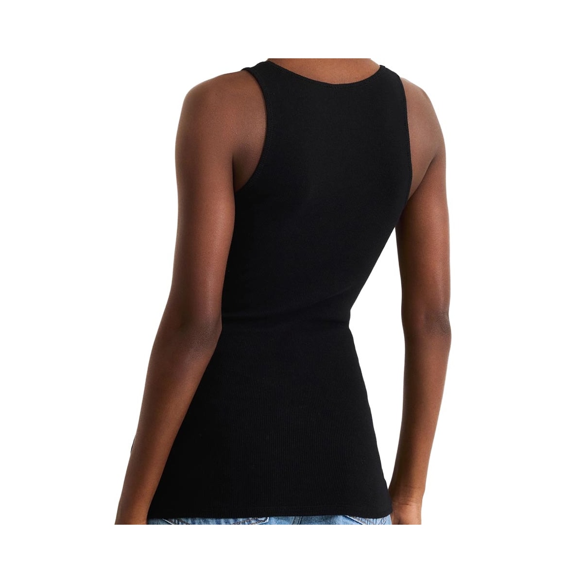 Blusa Hering De Malha Sem Manga 4Auc Preto Blusa Hering De Malha Sem Manga 4Auc Preto