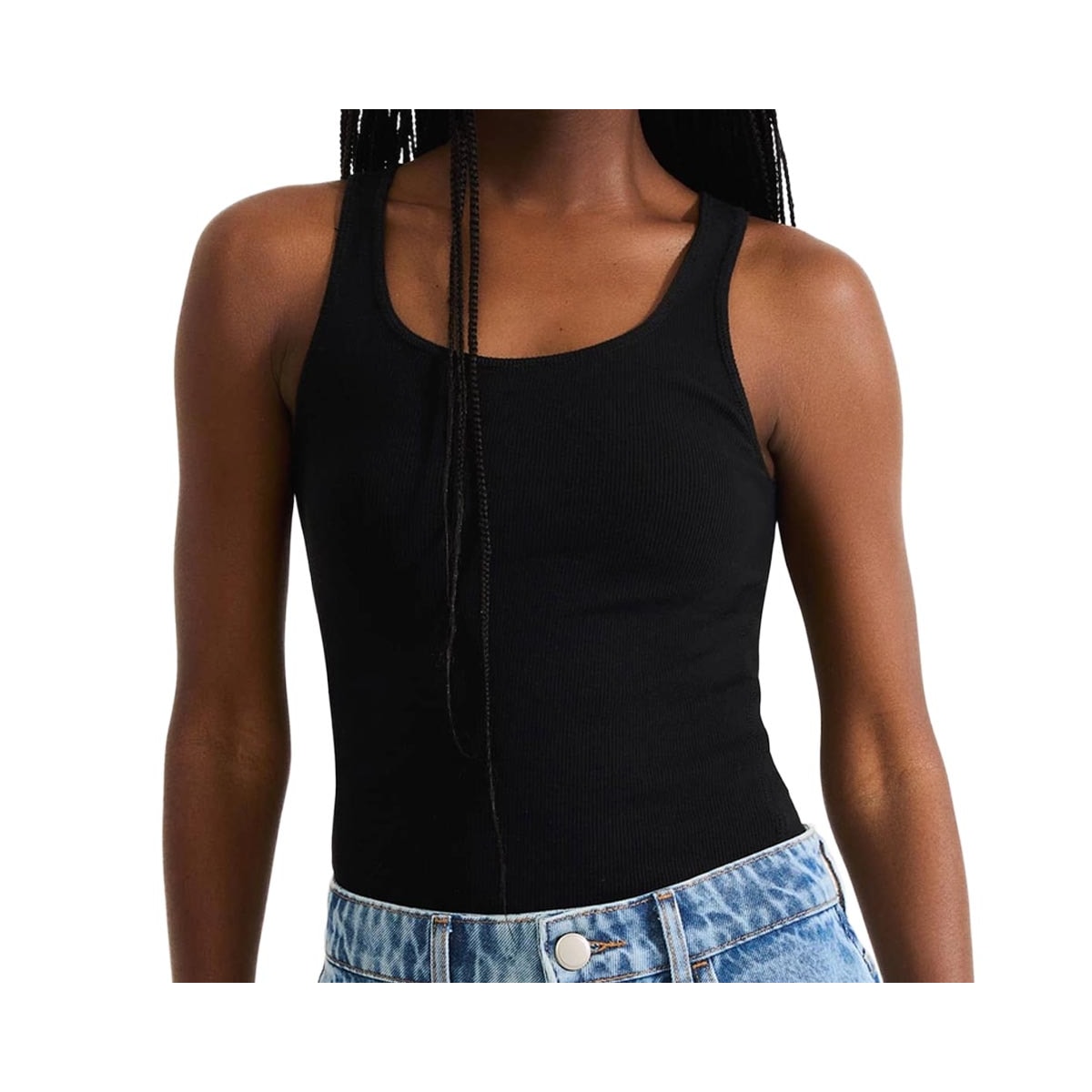 Blusa Hering De Malha Sem Manga 4Auc Preto Blusa Hering De Malha Sem Manga 4Auc Preto