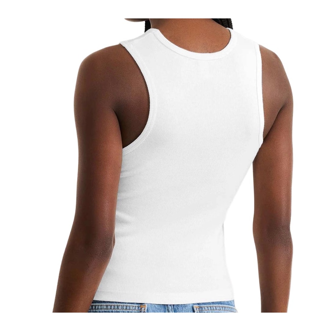 Blusa Hering De Malha Sem Manga 4Aud Branca Blusa Hering De Malha Sem Manga 4Aud Branca
