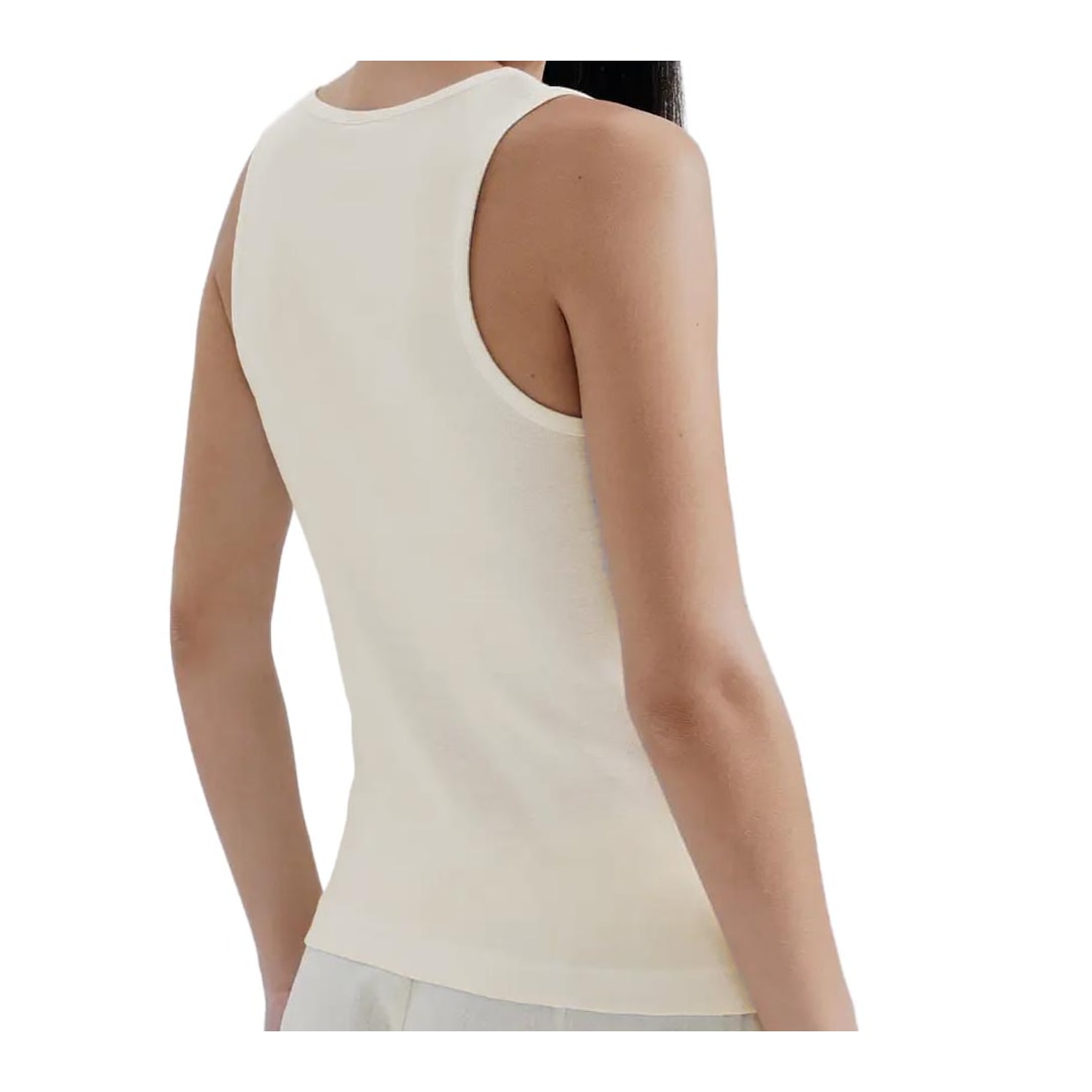 Blusa Hering De Malha Sem Manga K5yc Off White