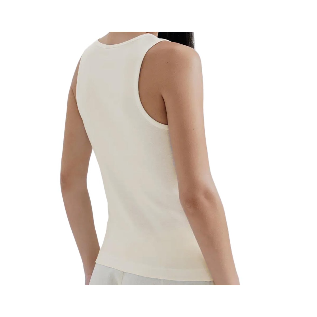 Blusa Hering De Malha Sem Manga K5yc Off White Blusa Hering De Malha Sem Manga K5yc Off White