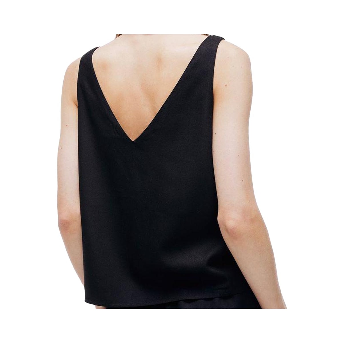 Blusa Hering De Tecido Sem Manga Preta Blusa Hering De Tecido Sem Manga Preta