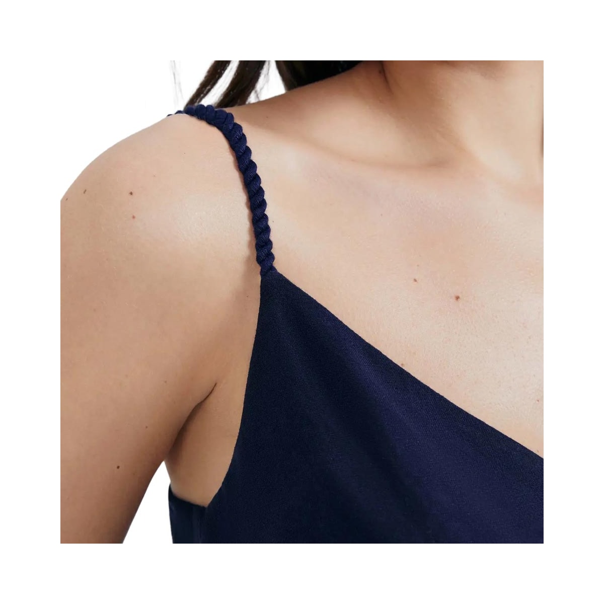 Blusa Hering Decote V Com Linho Sem Manga K5vn Marinho Blusa Hering Decote V Com Linho Sem Manga K5vn Marinho