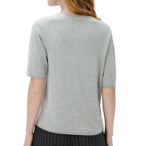 Detalhe - Blusa Hering Em Tricô Leve K6cl Gelo