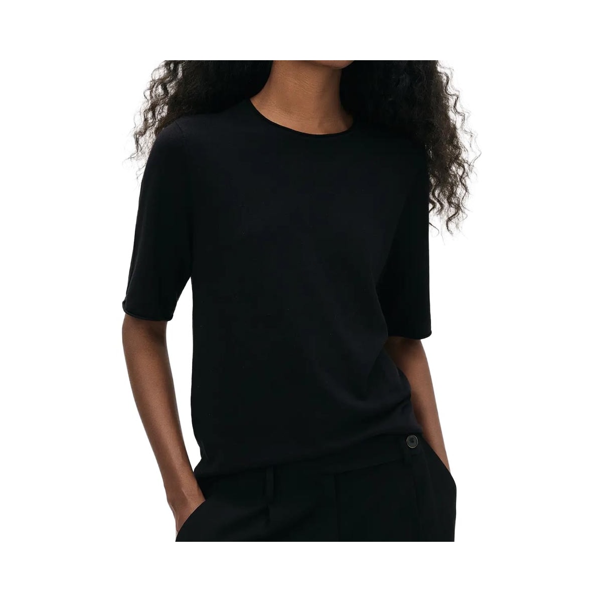 Blusa Hering Em Tricô Leve K6CL Preto
