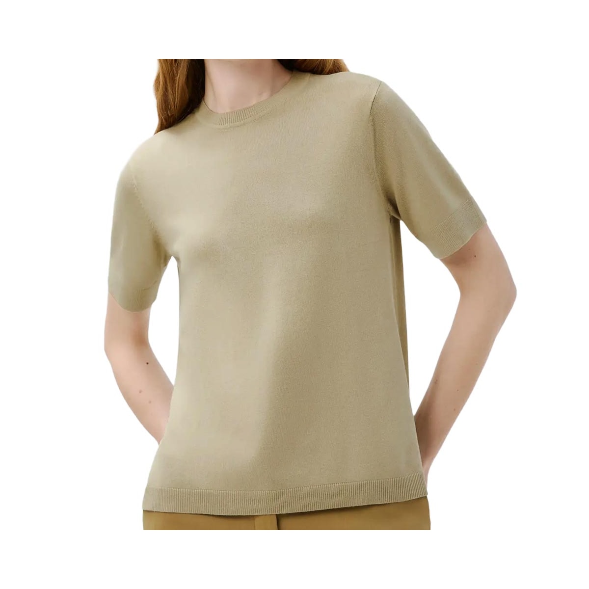 Blusa Hering Em Tricô Leve Meia Manga K5cv Kaki