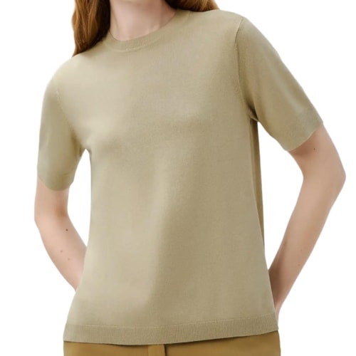 Blusa Hering Em Tricô Leve Meia Manga K5cv Kaki