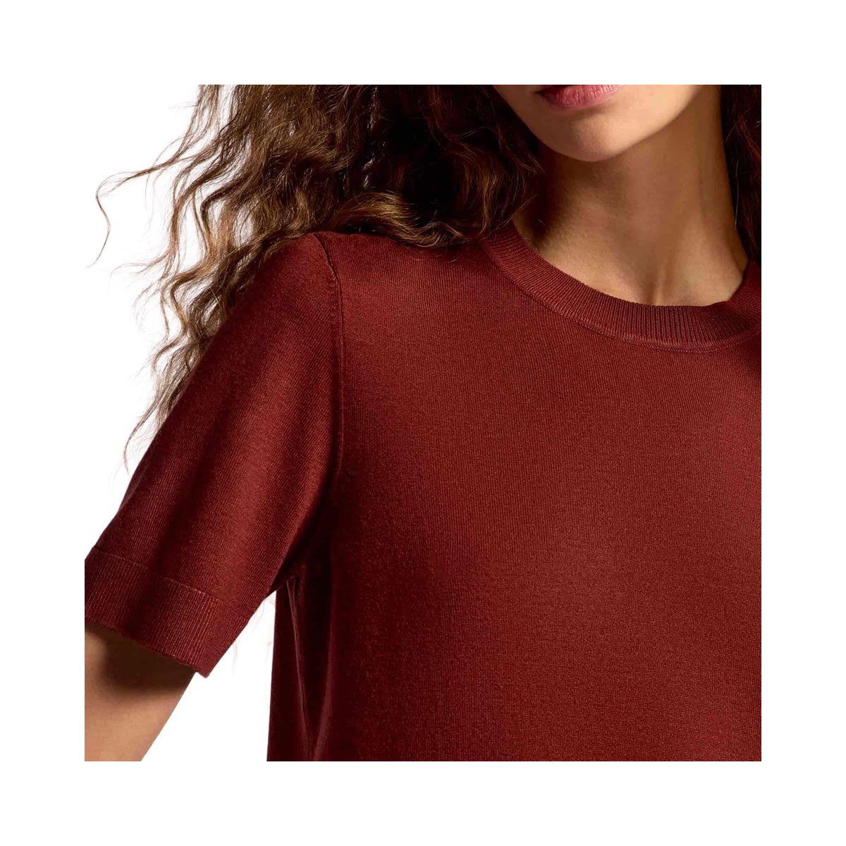 Blusa Hering Em Tricô Leve Meia Manga K5cv Terra