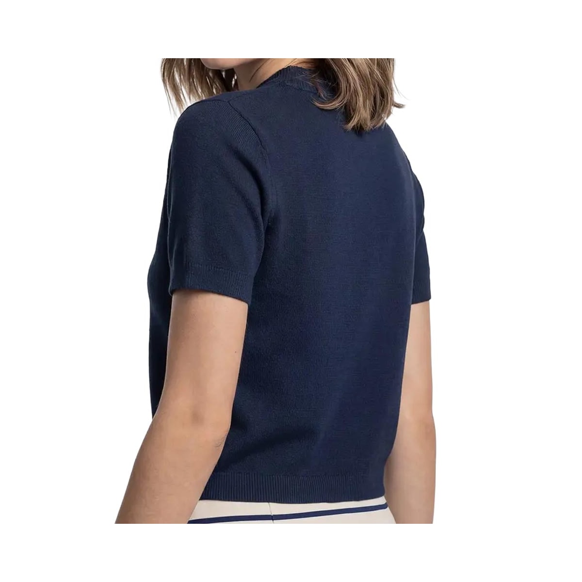 Blusa Hering Em Tricô Manga Curta K6qh Azul Marinho Blusa Hering Em Tricô Manga Curta K6qh Azul Marinho
