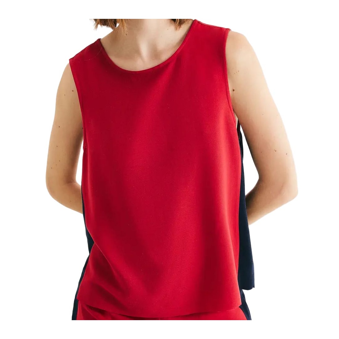 Blusa Hering Em Viscolinho Sem Manga KHXN Vermelho Chili Blusa Hering Em Viscolinho Sem Manga KHXN Vermelho Chili