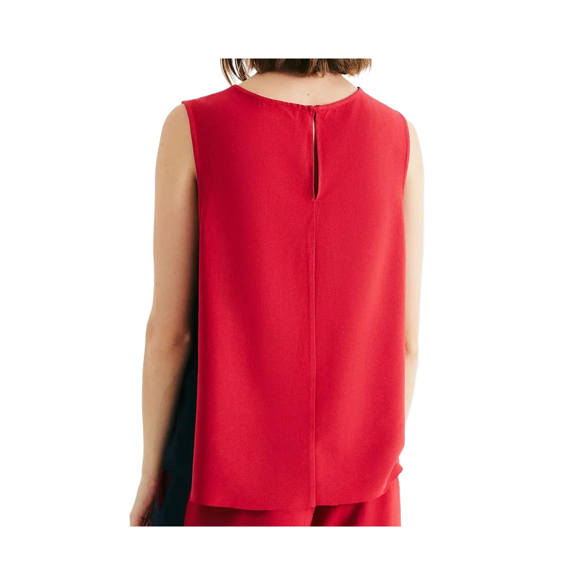 Blusa Hering Em Viscolinho Sem Manga KHXN Vermelho Chili Blusa Hering Em Viscolinho Sem Manga KHXN Vermelho Chili