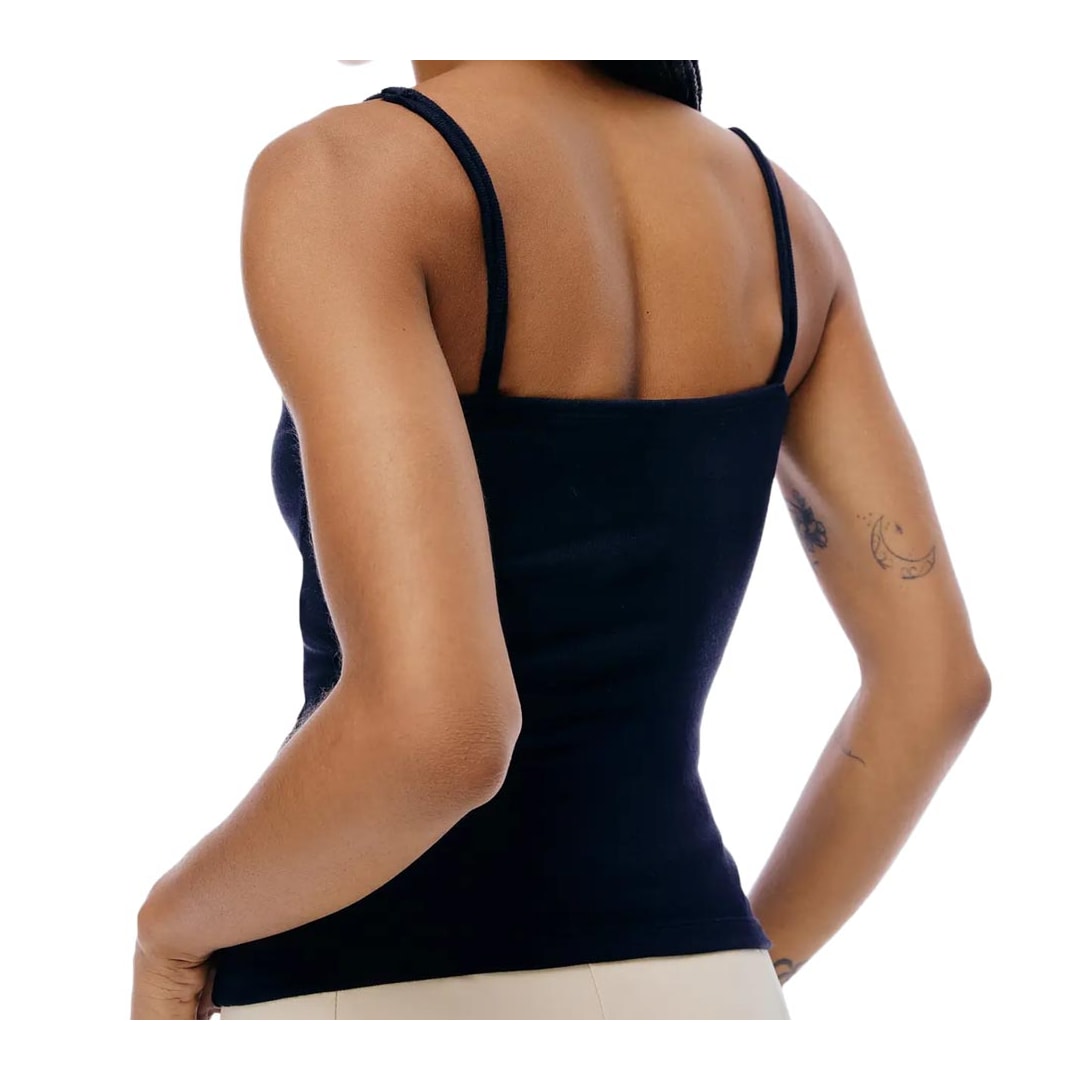 Blusa Hering Em Viscose Sem Manga Khrm Preta