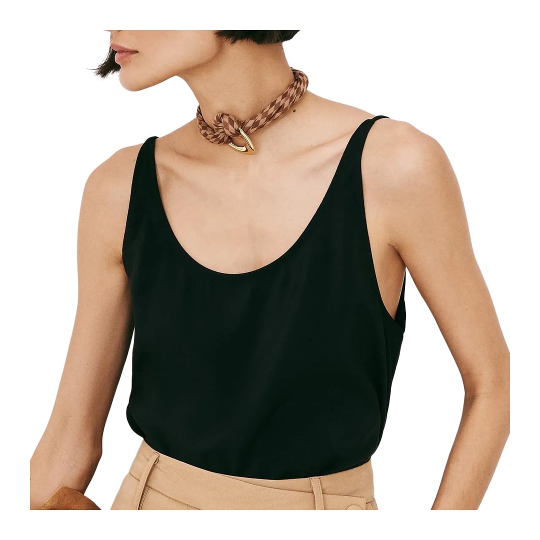 Blusa Hering Evasê Com Decote Versátil K6ez Preta Blusa Hering Evasê Com Decote Versátil K6ez Preta