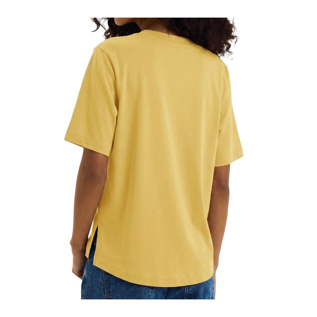 Blusa Hering Feminina Manga Curta Decote V K61E Amarelo