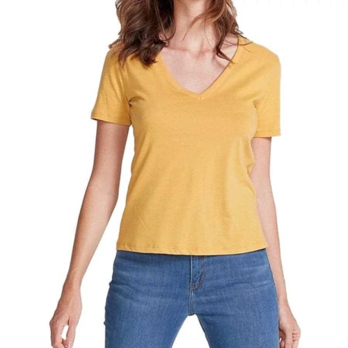 Blusa Hering Feminina Meia Manga 4ez9 Amarelo