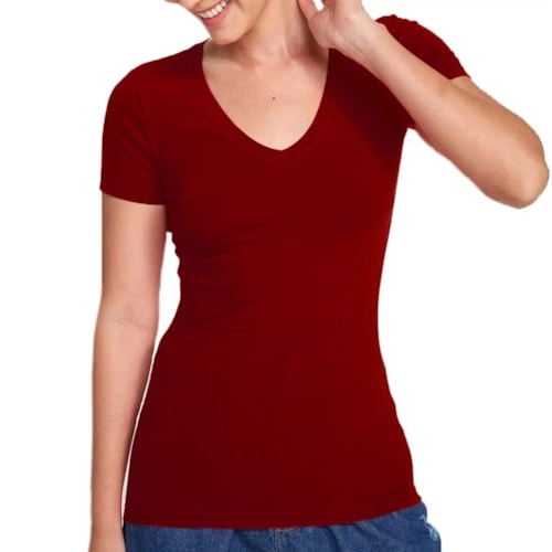 Blusa Hering Feminina Meia Manga 4ez9 Vermelho