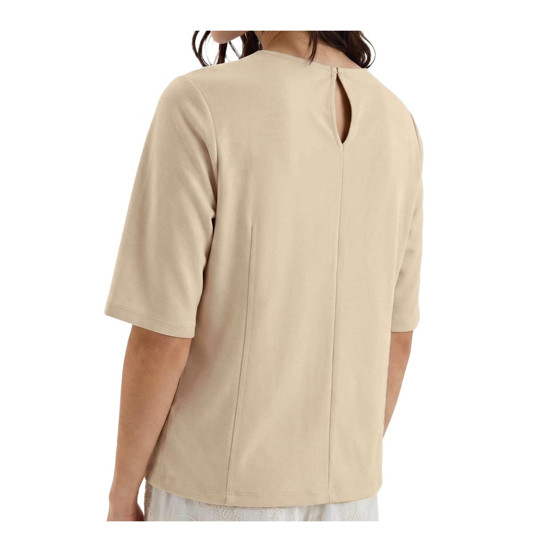 Blusa Hering Feminina Meia Manga Peach Touch K6n5 Creme
