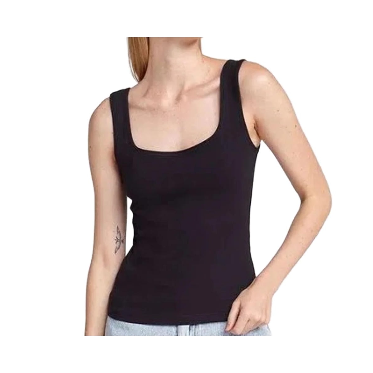Blusa Hering Feminina Sem Manga 4Ad3 Preto Blusa Hering Feminina Sem Manga 4Ad3 Preto