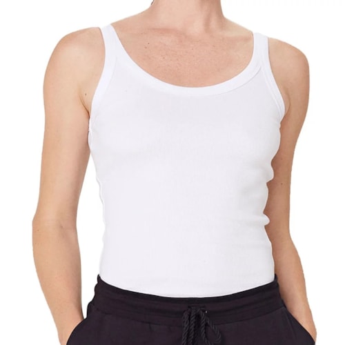 Blusa Hering Feminina Sem Manga N1te Branco